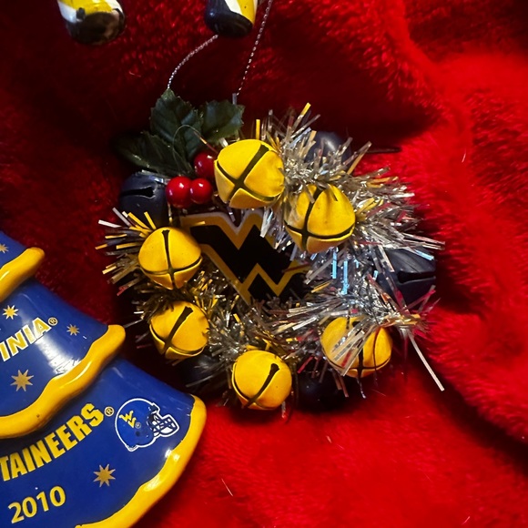 WVU West Virginia Mountaineers Christmas Ornament bundle, excellent condition. - Picture 7 of 9
